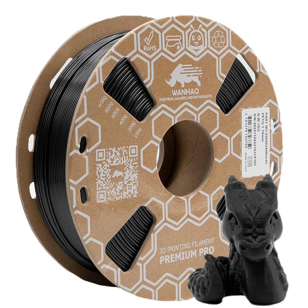 PETG Noir Premium - 1.75mm, 1 Kg