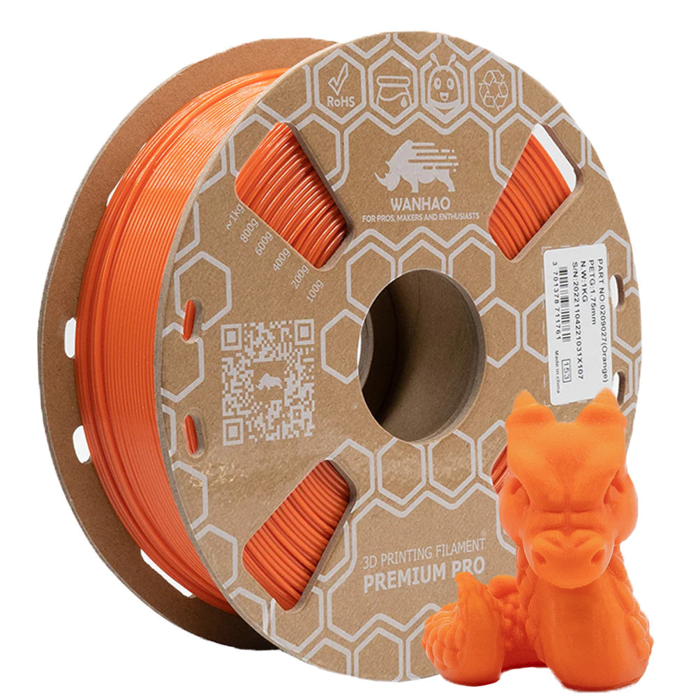 PETG ORANGE Premium - 1.75mm, 1 Kg