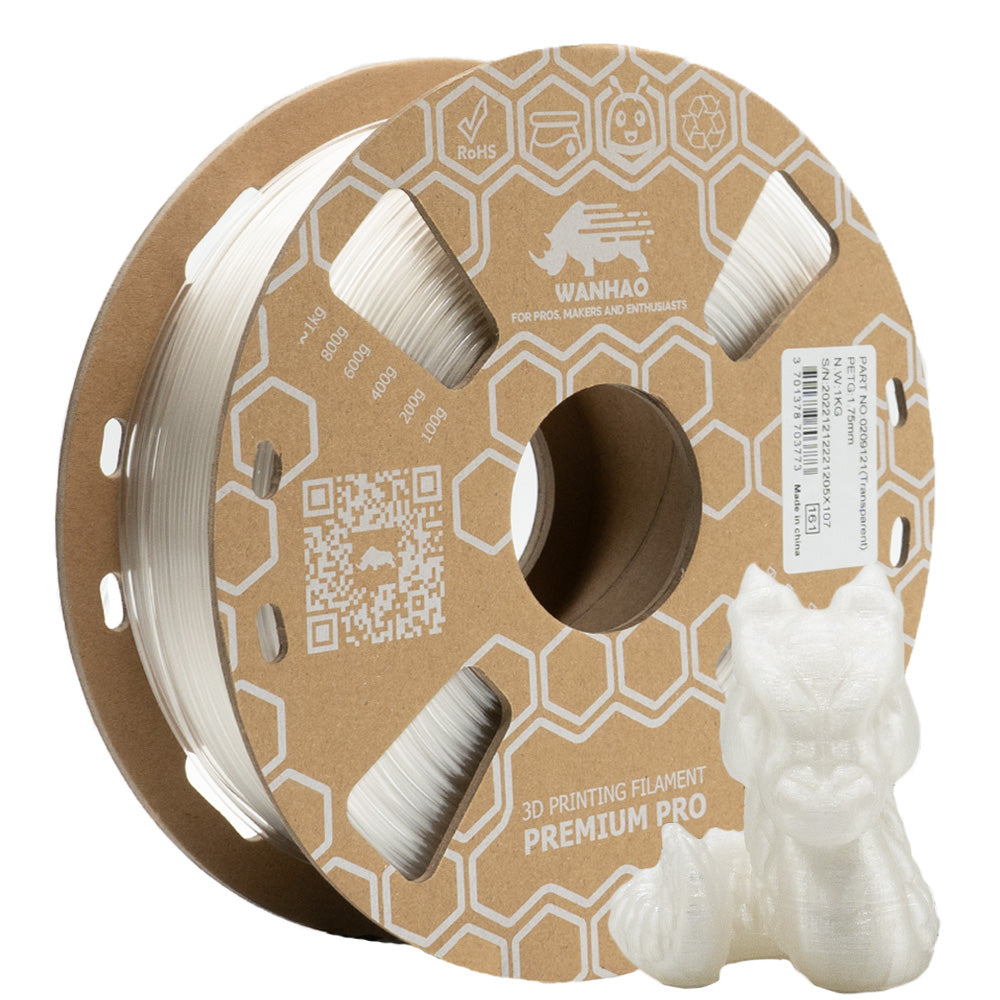 PETG Transparent Premium - 1.75mm, 1 Kg