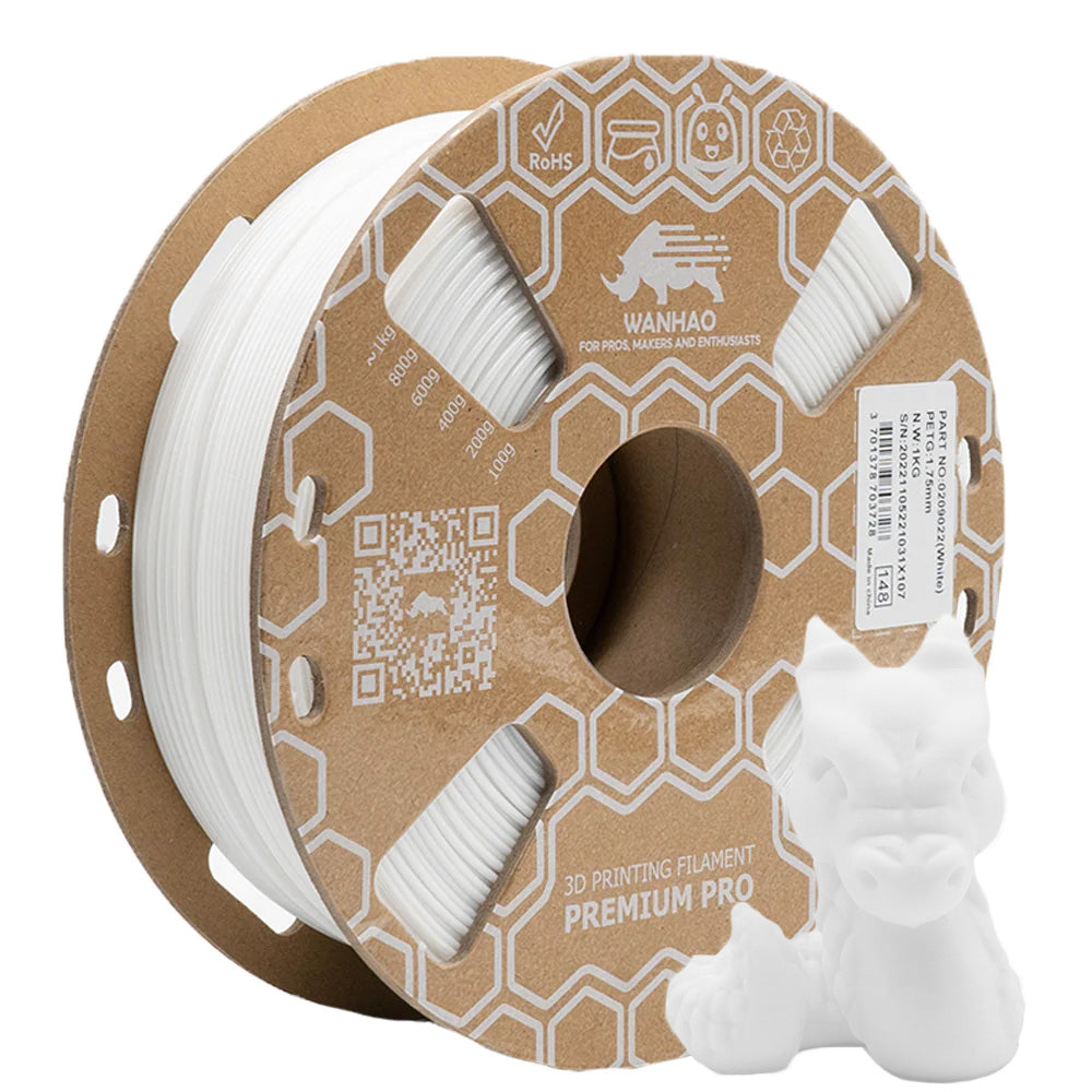 PETG Blanc Premium - 1.75mm, 1 Kg