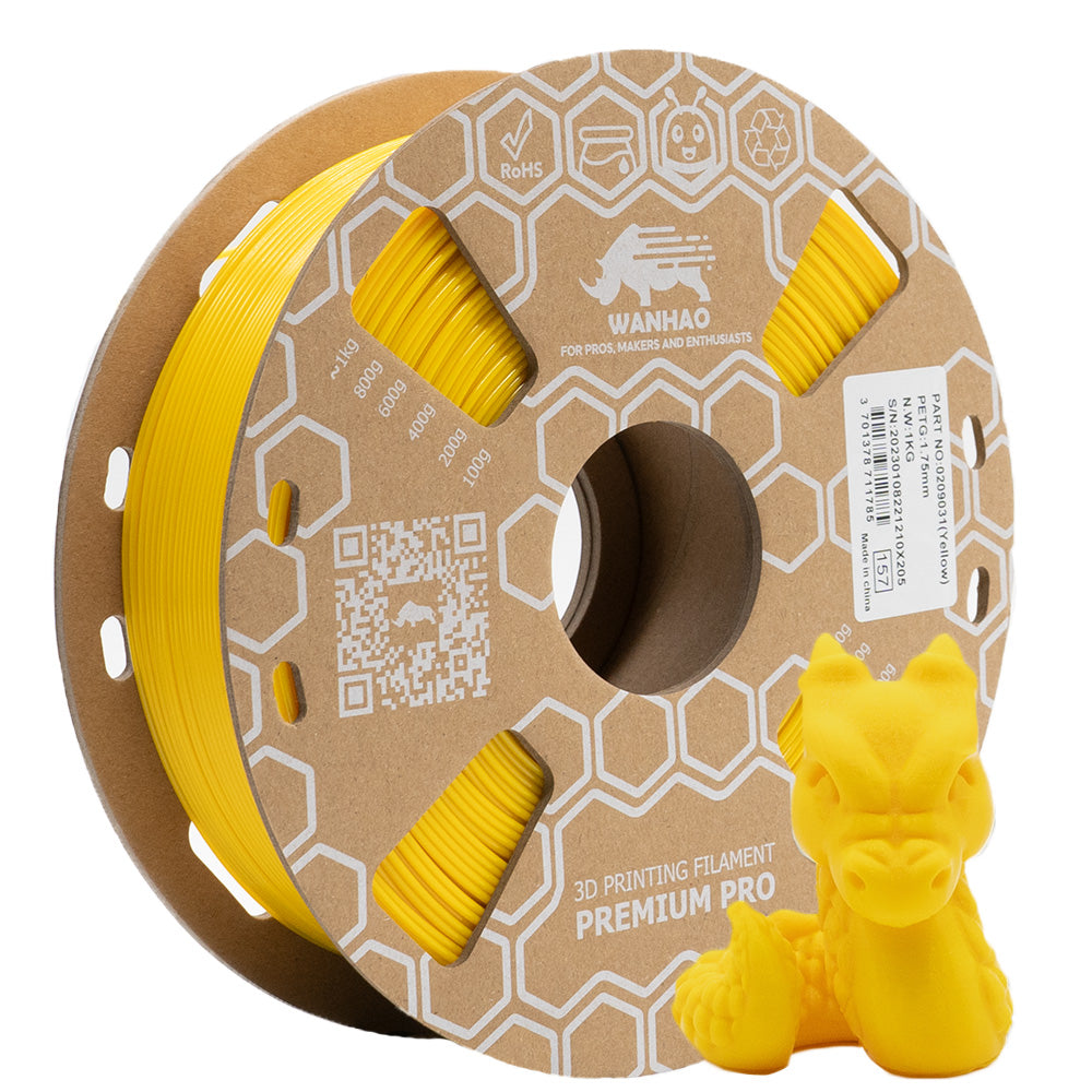PETG JAUNE Premium - 1.75mm, 1 Kg