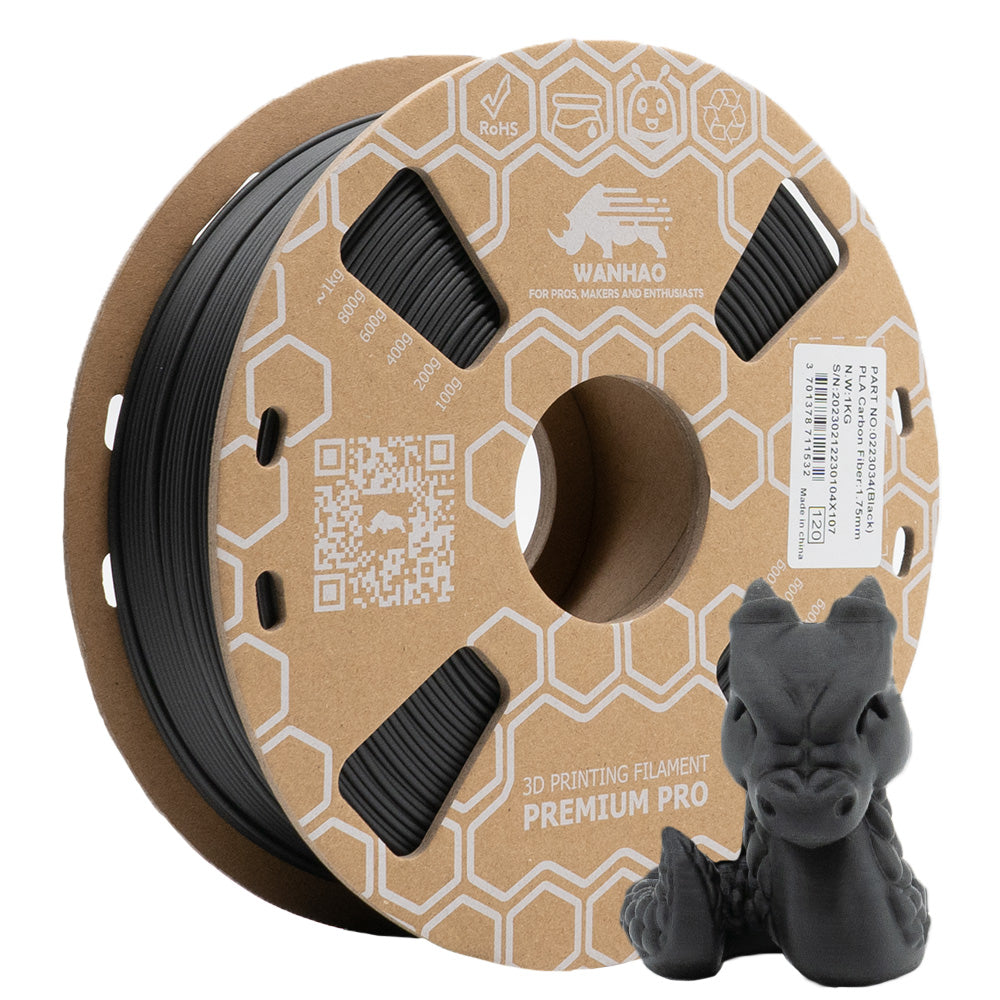 PLA Premium FIBRE DE CARBONE  - 1.75mm 0,5/1Kg