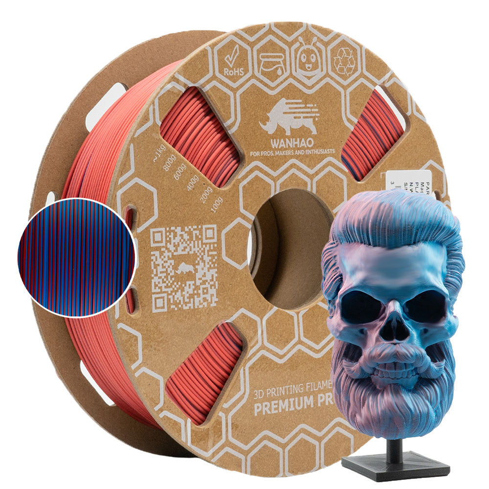 PLA Silk MAGIC Bleu/Rouge Premium - 1.75mm, 1 Kg