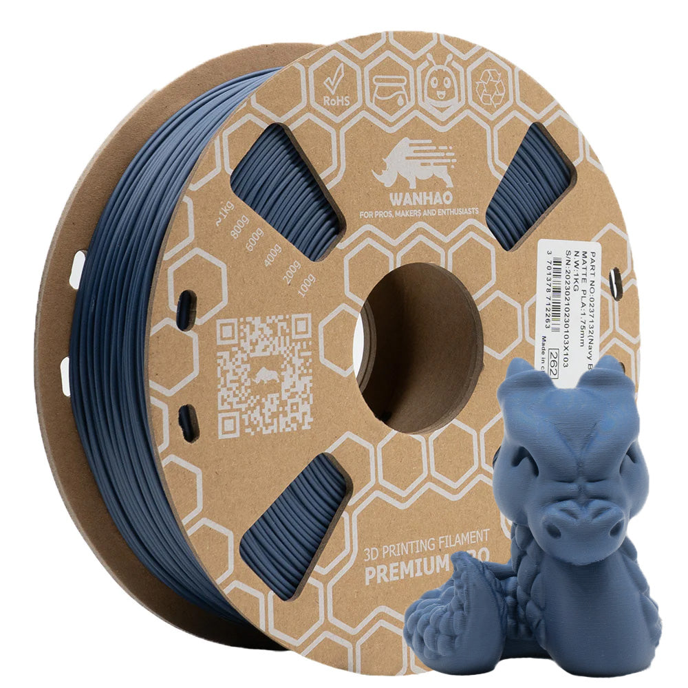 PLA PREMIUM MATTE BLUE NAVY (BLEU MARINE) 1KG 1.75MM