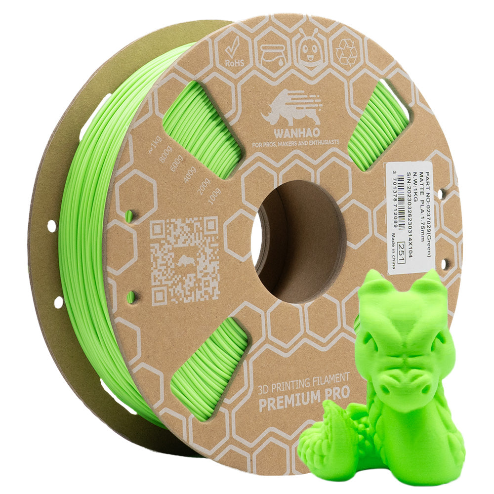 PLA PREMIUM MATTE VERT 1KG 1.75MM