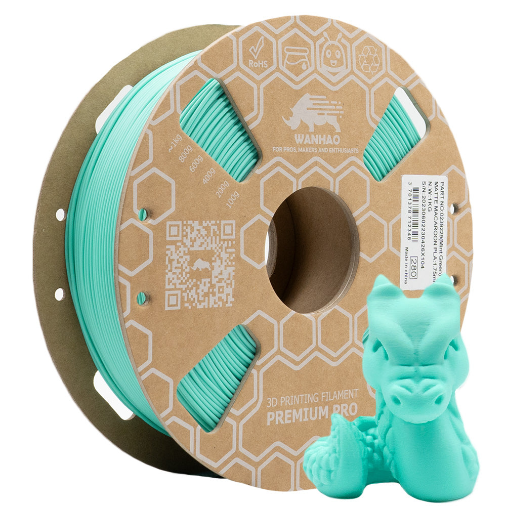 PLA PREMIUM MATTE MACARON MINT GREEN 1KG 1.75MM