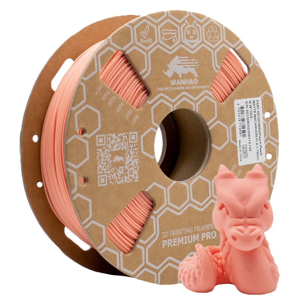 PLA PREMIUM MATTE MACARON PÊCHE 1KG 1.75MM