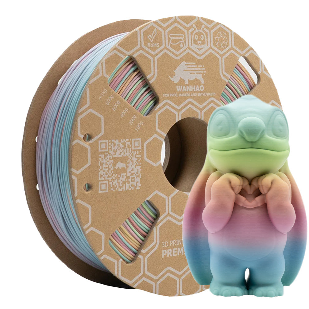 PLA PREMIUM MATTE MACARON ARC-EN-CIEL 1KG 1.75MM