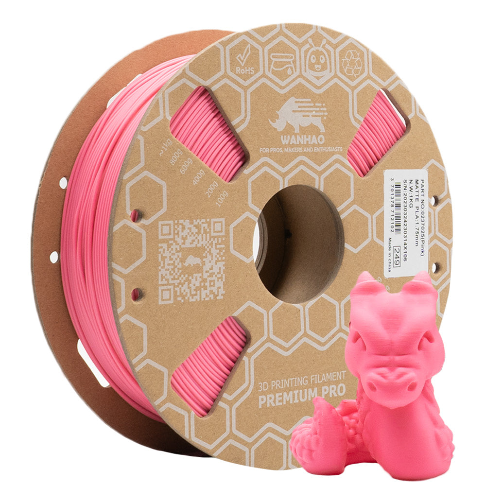 PLA PREMIUM MATTE ROSE 1KG 1.75MM