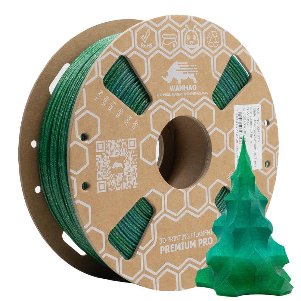 PLA Arc-en-Ciel Arbre de Noël Pailleté 1 Kg