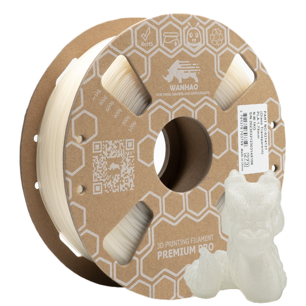 PLA PREMIUM GLASS TRANSPARENT 1Kg