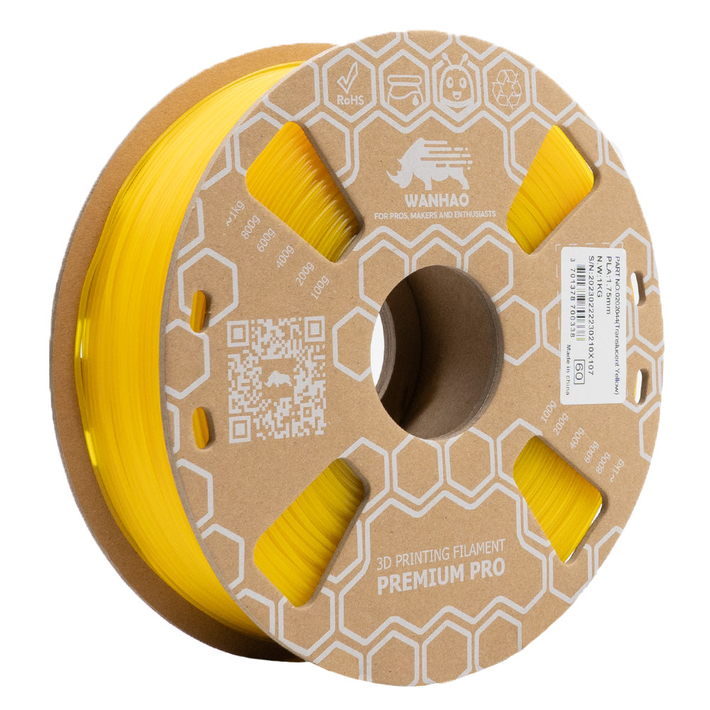 PLA PREMIUM JAUNE TRANSPARENT 1Kg