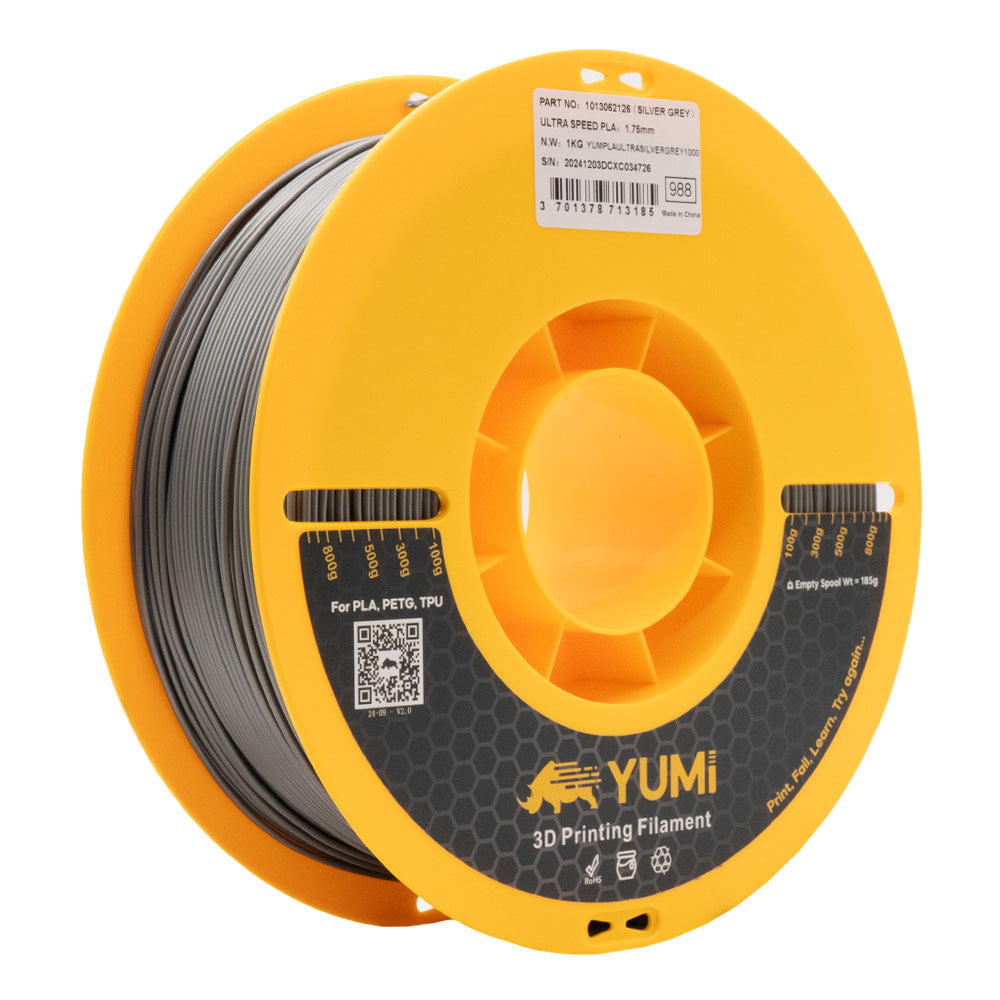 PLA+ Ultra Speed YUMI Gris Argent 1 Kg