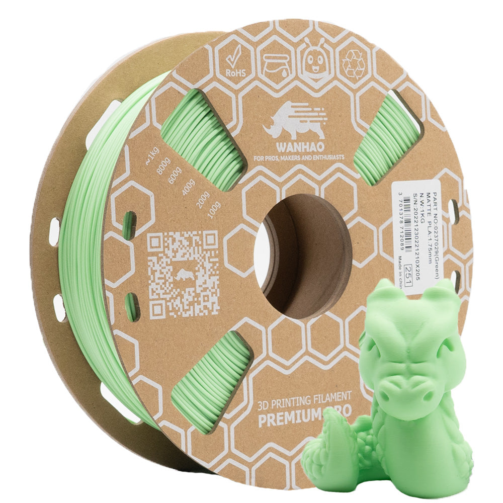PLA PREMIUM MACARON MATTE GREEN TEA (THÉ VERT ) 1Kg 1.75mm