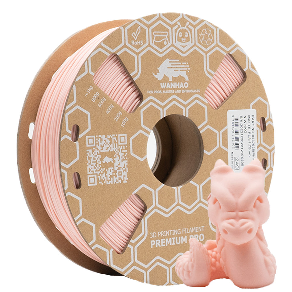 PLA PREMIUM MATTE MACARON ROSE 1KG 1.75MM
