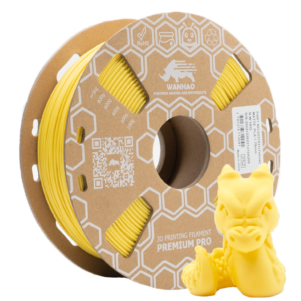 PLA PREMIUM MACARON MATTE LEMON (Citron ) 0,5/1Kg 1.75mm
